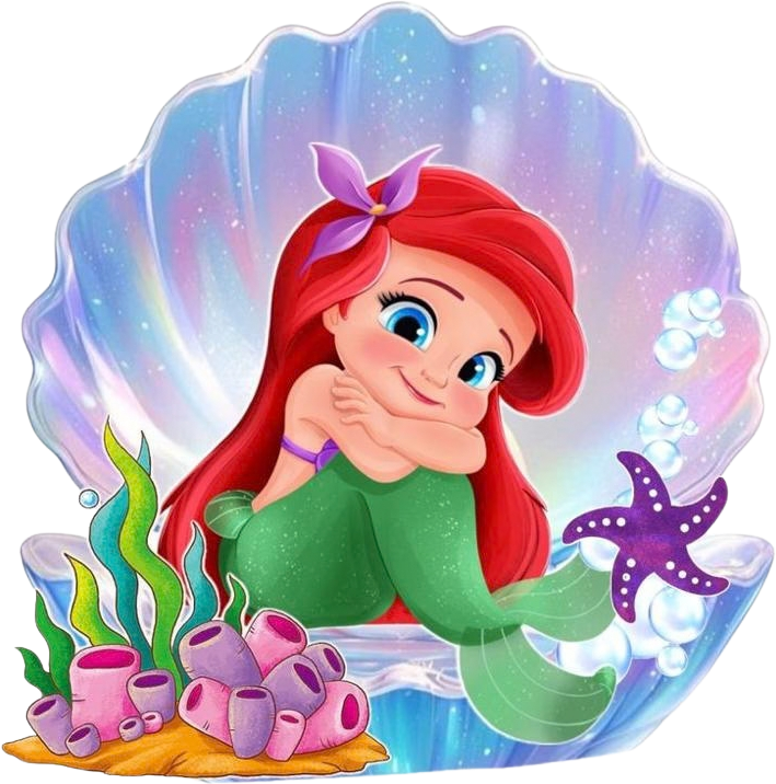 Ariel en concha marina